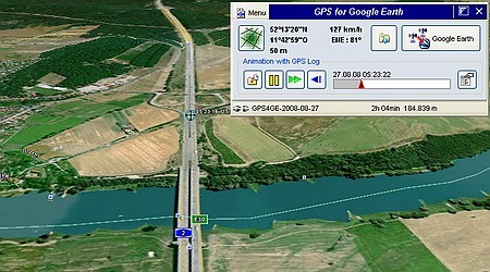 GPS for Google Earth software